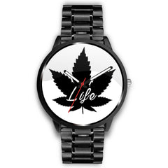 Mens 40Mm / Metal Link 4.20 4.20 Life Cannabis Les Montres Fantaisies Montre Watch Custom Made