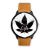 Image of Mens 40Mm / Brown 4.20 4.20 Life Cannabis Les Montres Fantaisies Montre Watch Custom Made