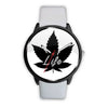 Image of Mens 40Mm / White 4.20 4.20 Life Cannabis Les Montres Fantaisies Montre Watch Custom Made