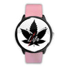 Image of Mens 40Mm / Pink 4.20 4.20 Life Cannabis Les Montres Fantaisies Montre Watch Custom Made