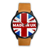 Image of Mens 40Mm / Brown Les Montres Fantaisies Made In Uk Montre Montre Aiguille Fantaisie Montre Bague Fantaisie Watch Custom Made