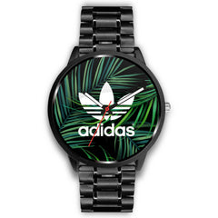 Mens 40Mm / Metal Link Adidas Les Montres Fantaisies Montre Feuille Bambou Montre Adidas Montre Aiguille Fantaisie Watch Custom Made