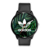 Image of Mens 40Mm / Black Adidas Les Montres Fantaisies Montre Feuille Bambou Montre Adidas Montre Aiguille Fantaisie Watch Custom Made