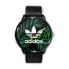 Image of Mens 40Mm / Metal Mesh Adidas Les Montres Fantaisies Montre Feuille Bambou Montre Adidas Montre Aiguille Fantaisie Watch Custom Made