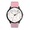 Image of Mens 40Mm / Pink Les Montres Fantaisies Marble Marbre Minimalist Minimalist Marble Watch Custom Made