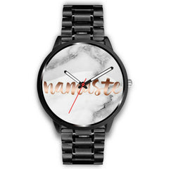 Mens 40Mm / Metal Link Les Montres Fantaisies Marble Watches Montre Namaste Marble Montre Aiguille Fantaisie Montre Bague Fantaisie Watch