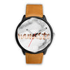 Image of Mens 40Mm / Brown Les Montres Fantaisies Marble Watches Montre Namaste Marble Montre Aiguille Fantaisie Montre Bague Fantaisie Watch Custom