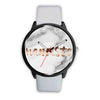 Image of Mens 40Mm / White Les Montres Fantaisies Marble Watches Montre Namaste Marble Montre Aiguille Fantaisie Montre Bague Fantaisie Watch Custom