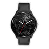 Image of Mens 40Mm / Black Black Marble Les Montres Fantaisies Marbre Noire Montre Black Marble Montre Aiguille Fantaisie Watch Custom Made