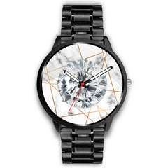 Mens 40Mm / Metal Link Diamant Fashion Les Montres Fantaisies Marbre Montre Diamant Marble Watch Custom Made