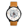 Image of Mens 40Mm / Brown Diamant Fashion Les Montres Fantaisies Marbre Montre Diamant Marble Watch Custom Made