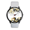Image of Mens 40Mm / White Fashion Golden Marble Les Montres Fantaisies Montre Golden Marble Montre Aiguille Fantaisie Watch Custom Made