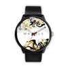 Image of Mens 40Mm / Metal Mesh Fashion Golden Marble Les Montres Fantaisies Montre Golden Marble Montre Aiguille Fantaisie Watch Custom Made