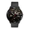 Image of Mens 40Mm / Black Camo Camouflage Fashion Les Montres Fantaisies Marble Watch Custom Made