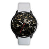 Image of Mens 40Mm / White Camo Camouflage Fashion Les Montres Fantaisies Marble Watch Custom Made