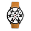 Image of Mens 40Mm / Brown Fashion Girly Les Montres Fantaisies Montre Papillon Black Montre Aiguille Fantaisie Watch Custom Made