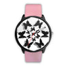 Image of Mens 40Mm / Pink Fashion Girly Les Montres Fantaisies Montre Papillon Black Montre Aiguille Fantaisie Watch Custom Made