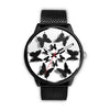 Image of Mens 40Mm / Metal Mesh Fashion Girly Les Montres Fantaisies Montre Papillon Black Montre Aiguille Fantaisie Watch Custom Made
