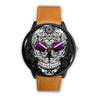 Image of Mens 40Mm / Brown Girly Les Montres Fantaisies Montre Rose Skulls Black Montre Aiguille Fantaisie Montre Bague Fantaisie Watch Custom Made