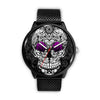 Image of Mens 40Mm / Metal Mesh Girly Les Montres Fantaisies Montre Rose Skulls Black Montre Aiguille Fantaisie Montre Bague Fantaisie Watch Custom