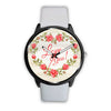 Image of Mens 40Mm / White Fashion Fleur Les Montres Fantaisies Love You Montre Aiguille Fantaisie Watch Custom Made