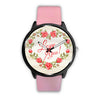 Image of Mens 40Mm / Pink Fashion Fleur Les Montres Fantaisies Love You Montre Aiguille Fantaisie Watch Custom Made