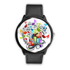 Image of Mens 40Mm / Black Jaime La Musique Les Montres Fantaisies Montre Music Lovers Montre Aiguille Fantaisie Montre Bague Fantaisie Watch Custom