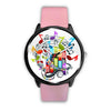 Image of Mens 40Mm / Pink Jaime La Musique Les Montres Fantaisies Montre Music Lovers Montre Aiguille Fantaisie Montre Bague Fantaisie Watch Custom
