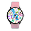 Image of Mens 40Mm / Pink Amour De La Musique Les Montres Fantaisies Montre Amour De La Musique Montre Aiguille Fantaisie Montre Bague Fantaisie
