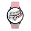 Image of Mens 40Mm / Pink Fox Racing Les Montres Fantaisies Montre Fox Montre Aiguille Fantaisie Montre Bague Fantaisie Watch Custom Made
