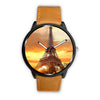 Image of Mens 40Mm / Brown Eiffel Tower Watches Fashion Les Montres Fantaisies Montre Tour Eiffel Montre Aiguille Fantaisie Watch Custom Made
