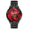 Image of Mens 40Mm / Metal Link Dragon Fashion Les Montres Fantaisies Montre Dragon Rouge Montre Aiguille Fantaisie Watch Custom Made