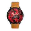 Image of Mens 40Mm / Brown Dragon Fashion Les Montres Fantaisies Montre Dragon Rouge Montre Aiguille Fantaisie Watch Custom Made