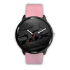 Image of Mens 40Mm / Pink Fox Racing Les Montres Fantaisies Montre Black Fox Montre Aiguille Fantaisie Montre Bague Fantaisie Watch Custom Made
