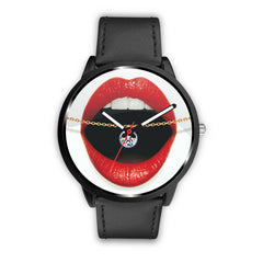 Mens 40Mm / Black Fashion Girly Les Montres Fantaisies Montre Bouche Bijoux Montre 2018 Watch Custom Made