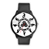 Image of Mens 40Mm / Black Fashion Les Montres Fantaisies Montre Cool Peace Montre Aiguille Fantaisie Montre Bague Fantaisie Watch Custom Made