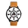 Image of Mens 40Mm / Brown Fashion Les Montres Fantaisies Montre Cool Peace Montre Aiguille Fantaisie Montre Bague Fantaisie Watch Custom Made