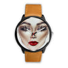 Image of Mens 40Mm / Brown Fashion Femme Girly Les Montres Fantaisies Montre Visage Glamour Watch Custom Made