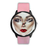 Image of Mens 40Mm / Pink Fashion Femme Girly Les Montres Fantaisies Montre Visage Glamour Watch Custom Made