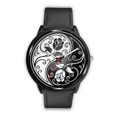 Montre Ying-Yang Roses Mens 40Mm / Black Watch