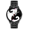 Image of Mens 40Mm / Metal Link Animal Animaux Chat Chat Mignon Cute Cats Watch Custom Made