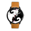 Image of Mens 40Mm / Brown Animal Animaux Chat Chat Mignon Cute Cats Watch Custom Made