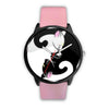 Image of Mens 40Mm / Pink Animal Animaux Chat Chat Mignon Cute Cats Watch Custom Made