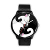 Image of Mens 40Mm / Metal Mesh Animal Animaux Chat Chat Mignon Cute Cats Watch Custom Made