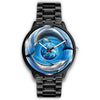 Image of Mens 40Mm / Metal Link Animals Animaux Dauphin Dauphons Dolphins Watch Custom Made