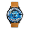 Image of Mens 40Mm / Brown Animals Animaux Dauphin Dauphons Dolphins Watch Custom Made