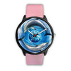 Image of Mens 40Mm / Pink Animals Animaux Dauphin Dauphons Dolphins Watch Custom Made