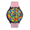 Image of Mens 40Mm / Pink Fantaisies Fashion Lego Les Montres Fantaisies Montre Aiguille Fantaisie Watch Custom Made