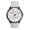 Image of Mens 40Mm / White Animaux Chien Dog Funny Dog Les Montres Fantaisies Watch Custom Made