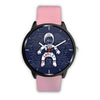 Image of Mens 40Mm / Pink Do You Need Space Lespace Les Montres Fantaisies Montre Montre Aiguille Fantaisie Watch Custom Made